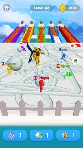 Snowball Race 3D: Ice Bridge screenshot 2