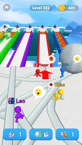 Snowball Race 3D: Ice Bridge screenshot 5