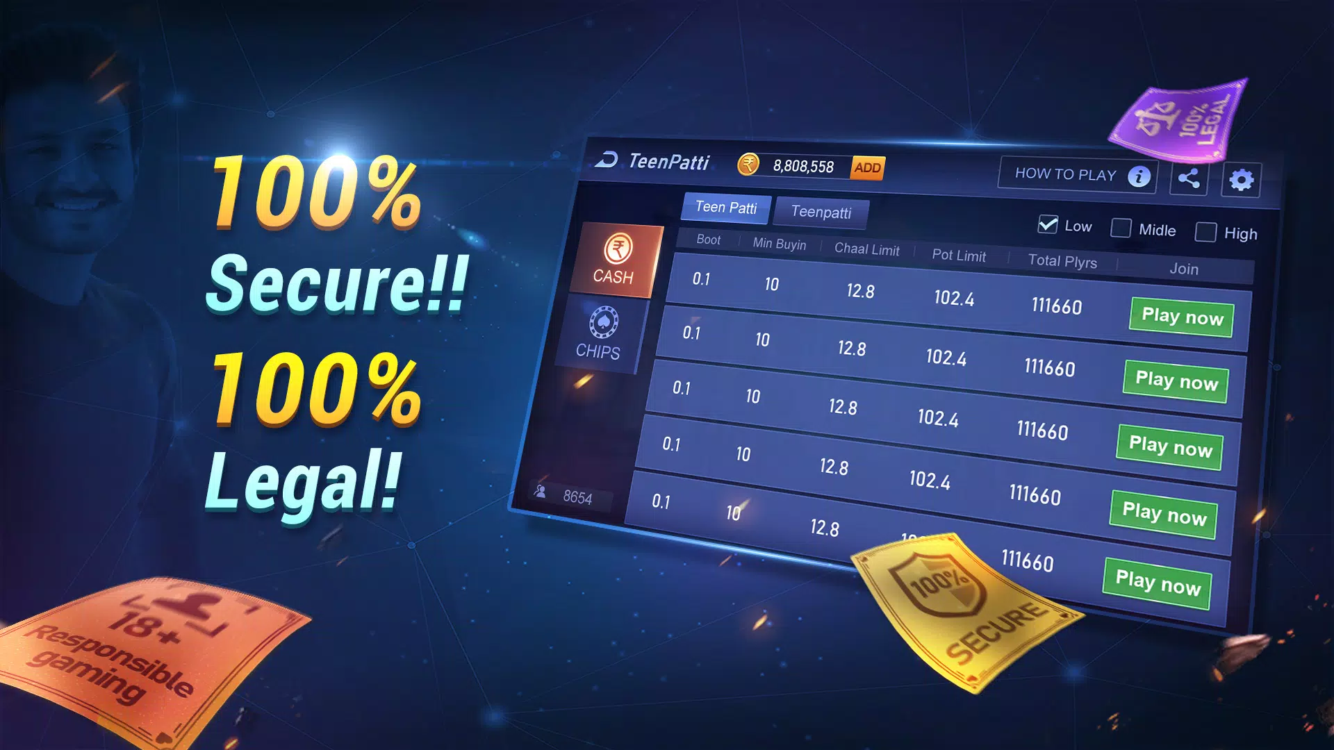 TeenPatti Vungo screenshot 1