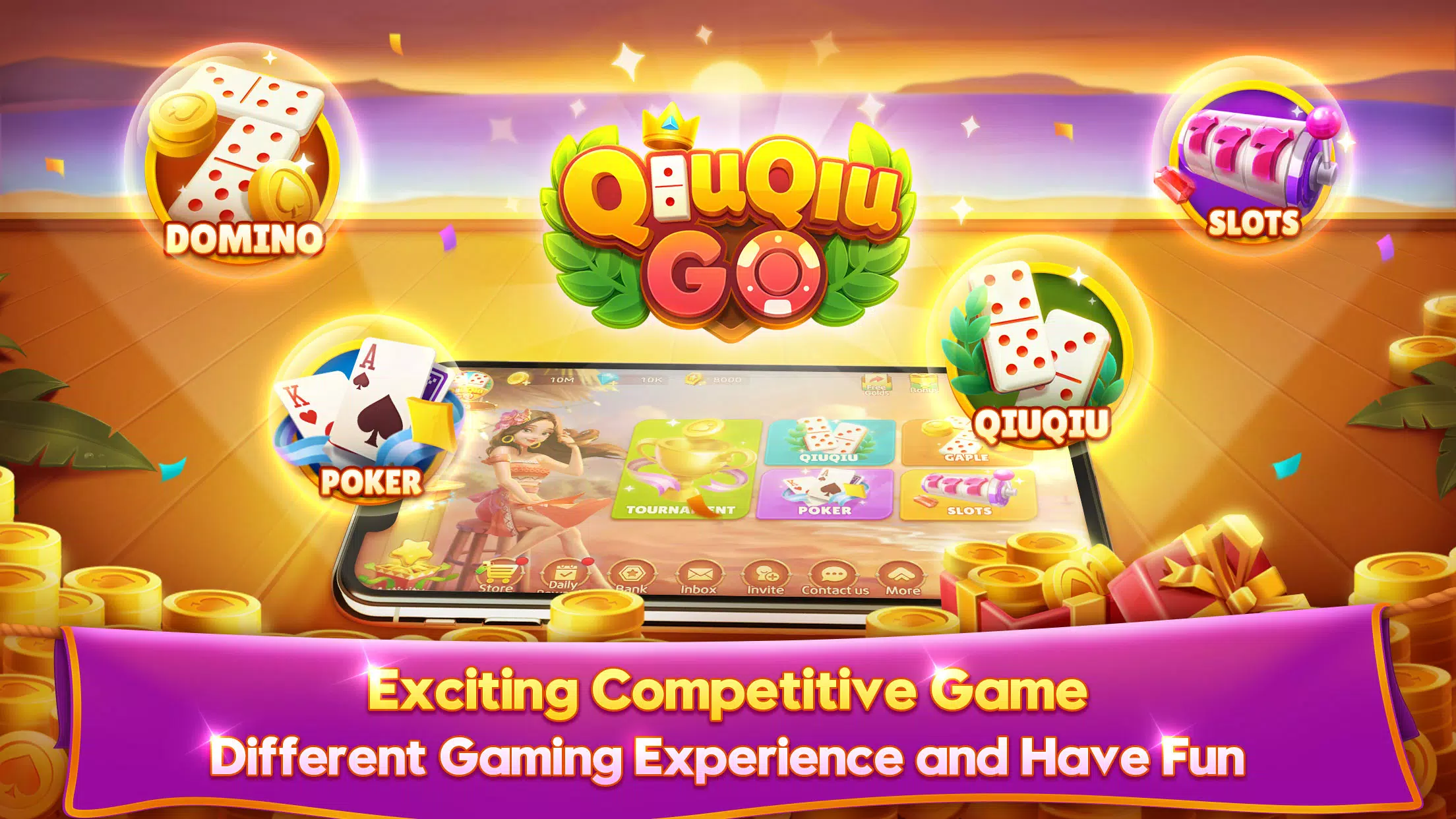 QiuQiu Go Domino Game & Slots screenshot 4