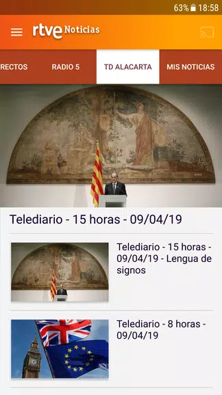 RTVE Noticias screenshot 1