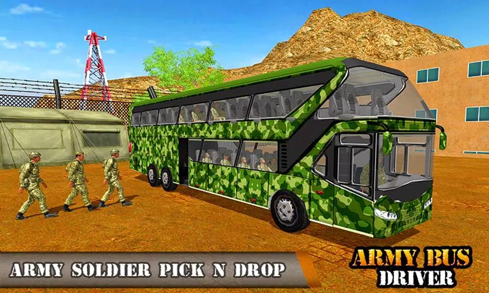 Army Bus Transporter Coach Fun screenshot 1