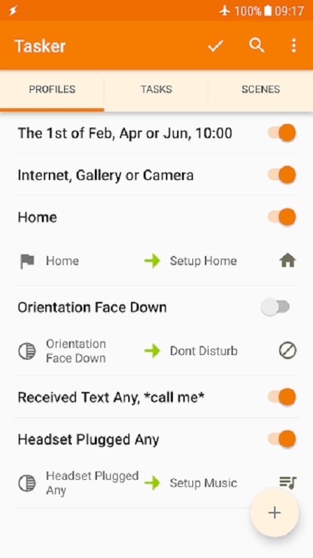 Tasker screenshot 1