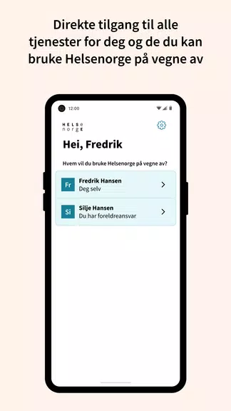 Helsenorge screenshot 3