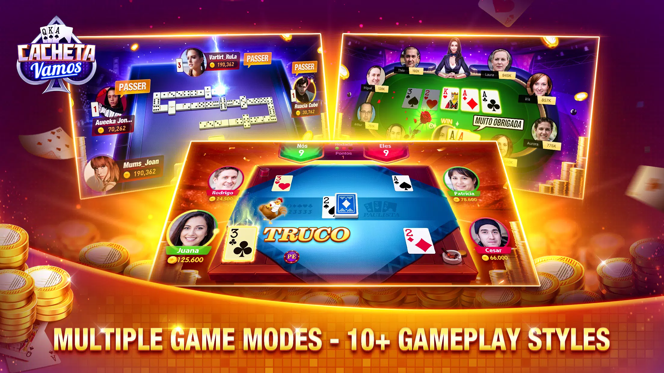 Cacheta Vamos screenshot 1