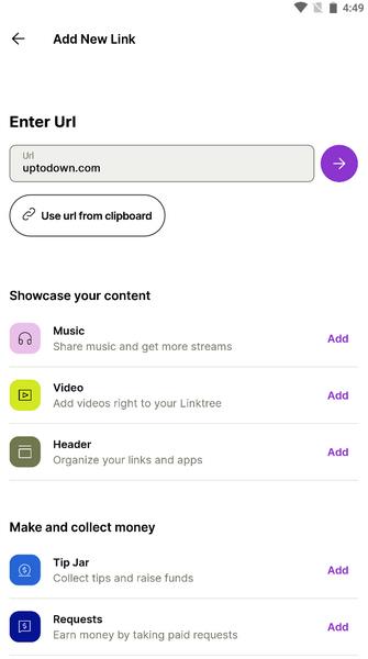 Linktree screenshot 7