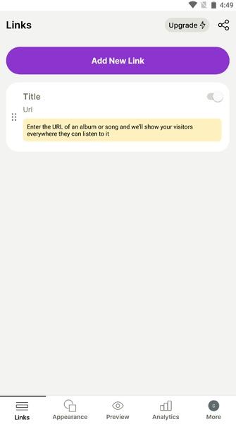 Linktree screenshot 1