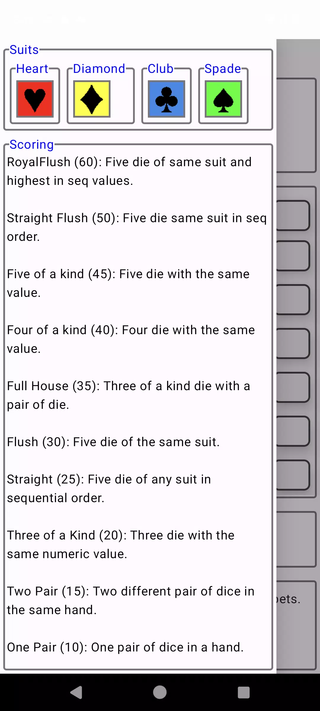 Poker Dice screenshot 7