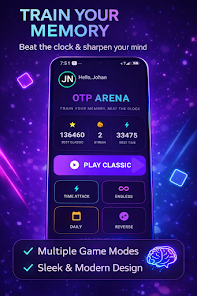 OTP Arena: Memory Game screenshot 1
