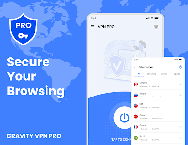 Gravity VPN Pro・Secure & Fast screenshot 1
