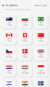 FX Europe — Currency Converter screenshot 1