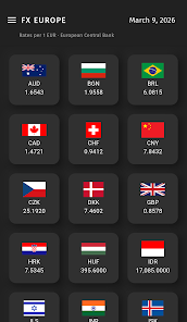 FX Europe — Currency Converter screenshot 3