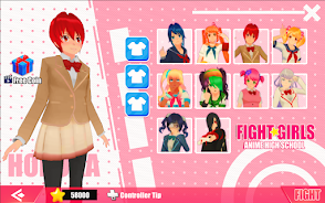 Fight Girls Anime High School screenshot 7