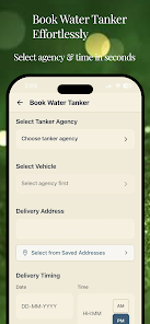 Water Tanker - Customer screenshot 2
