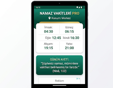 Namaz Vakitleri PRO screenshot 3