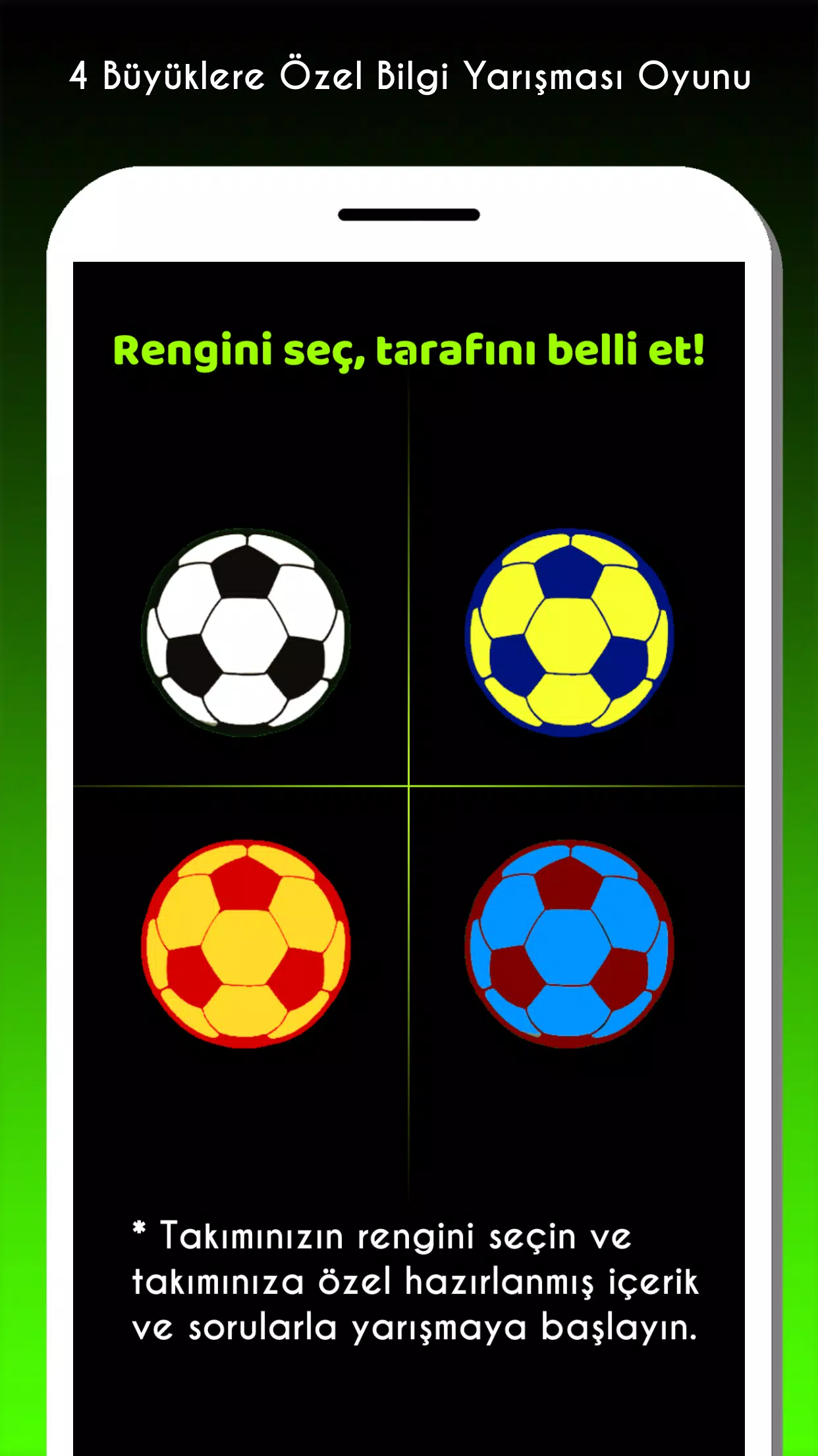 4 Büyük Futbol Bilgi Yarışması screenshot 1