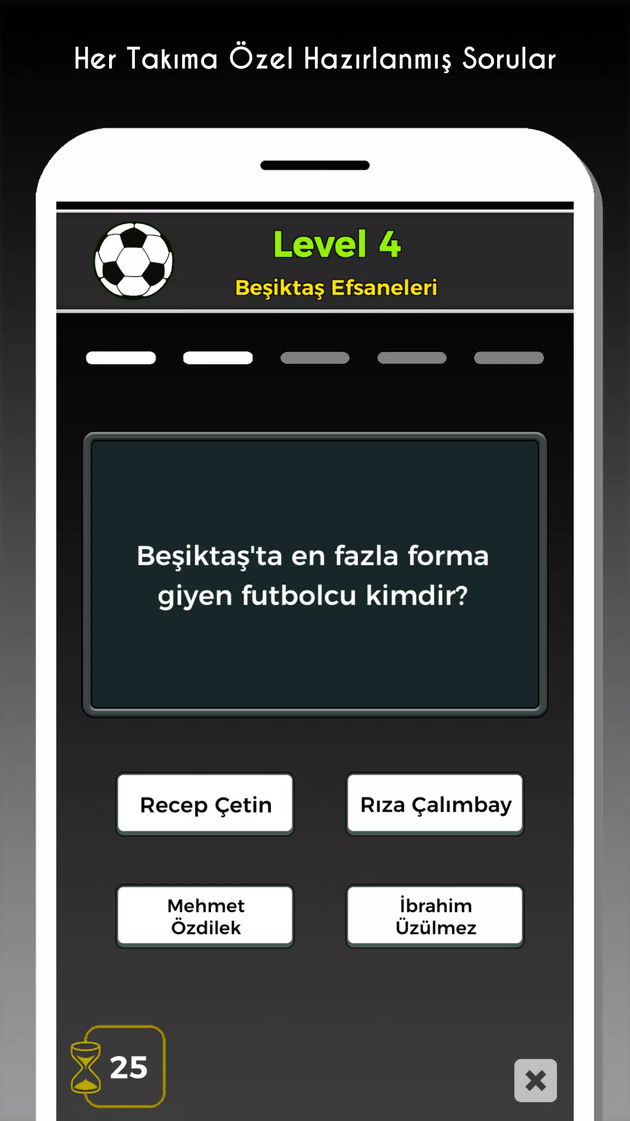 4 Büyük Futbol Bilgi Yarışması screenshot 2