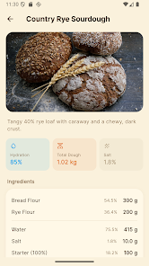 Sourdough Calculator & Journal screenshot 3