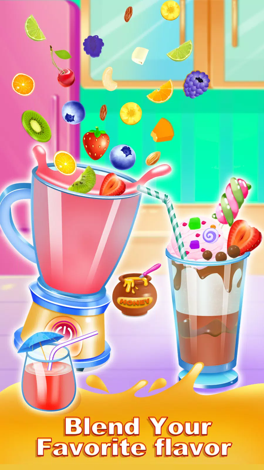 Ice slushy smoothie maker game screenshot 3