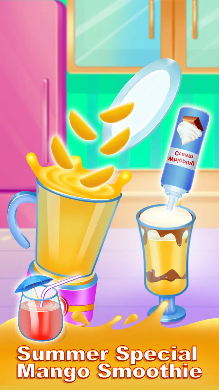 Ice slushy smoothie maker game screenshot 2