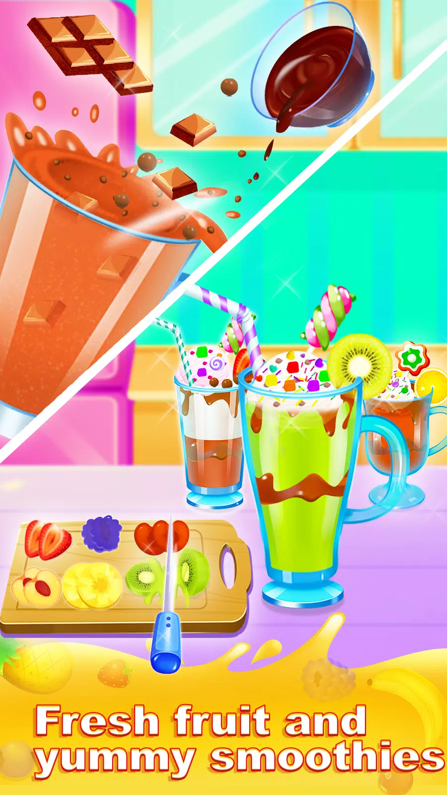 Ice slushy smoothie maker game screenshot 4