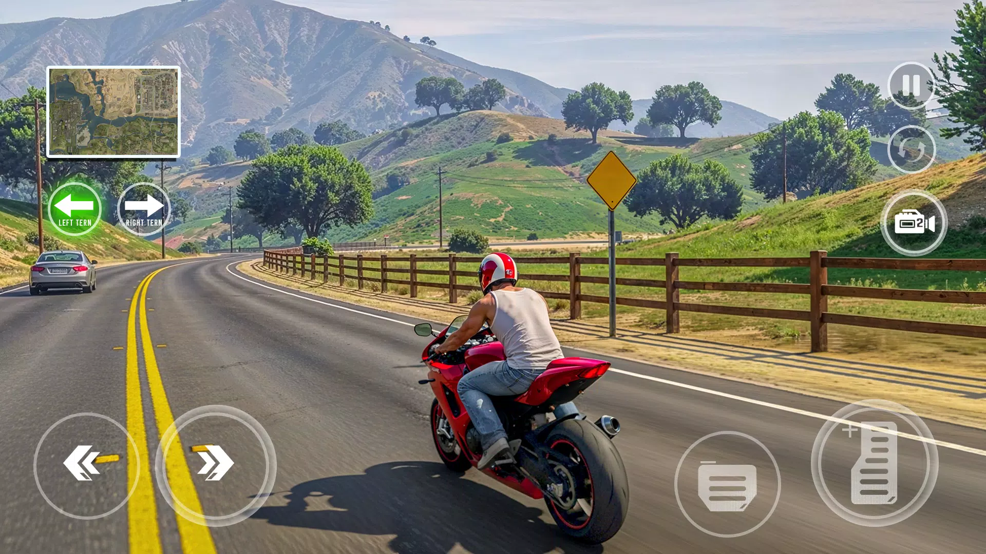 Open World Bike Drive Game 3D screenshot 3