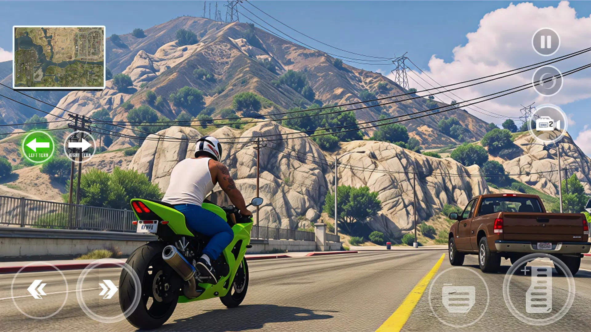 Open World Bike Drive Game 3D screenshot 6
