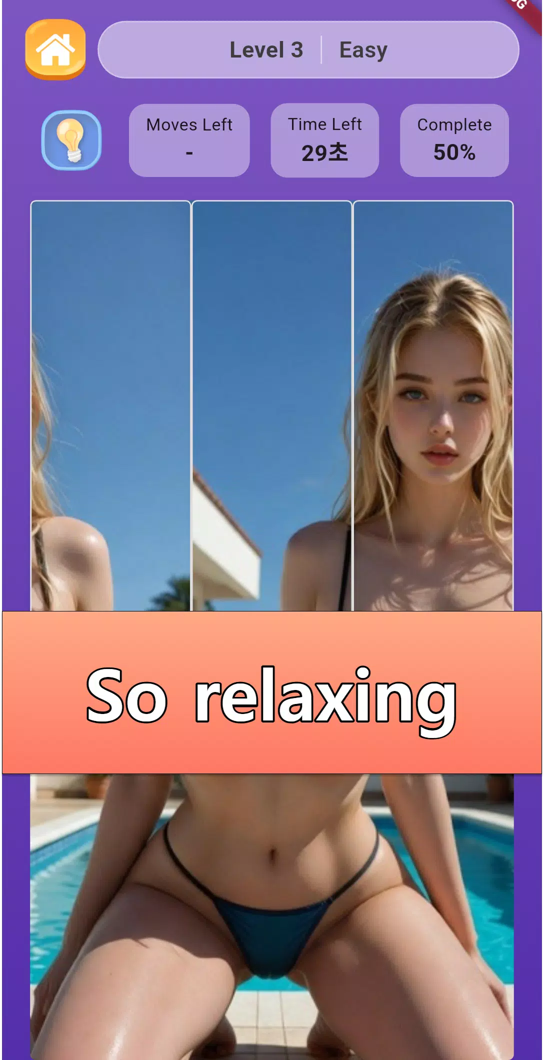 Sexy Photo Grid Puzzle Game screenshot 8