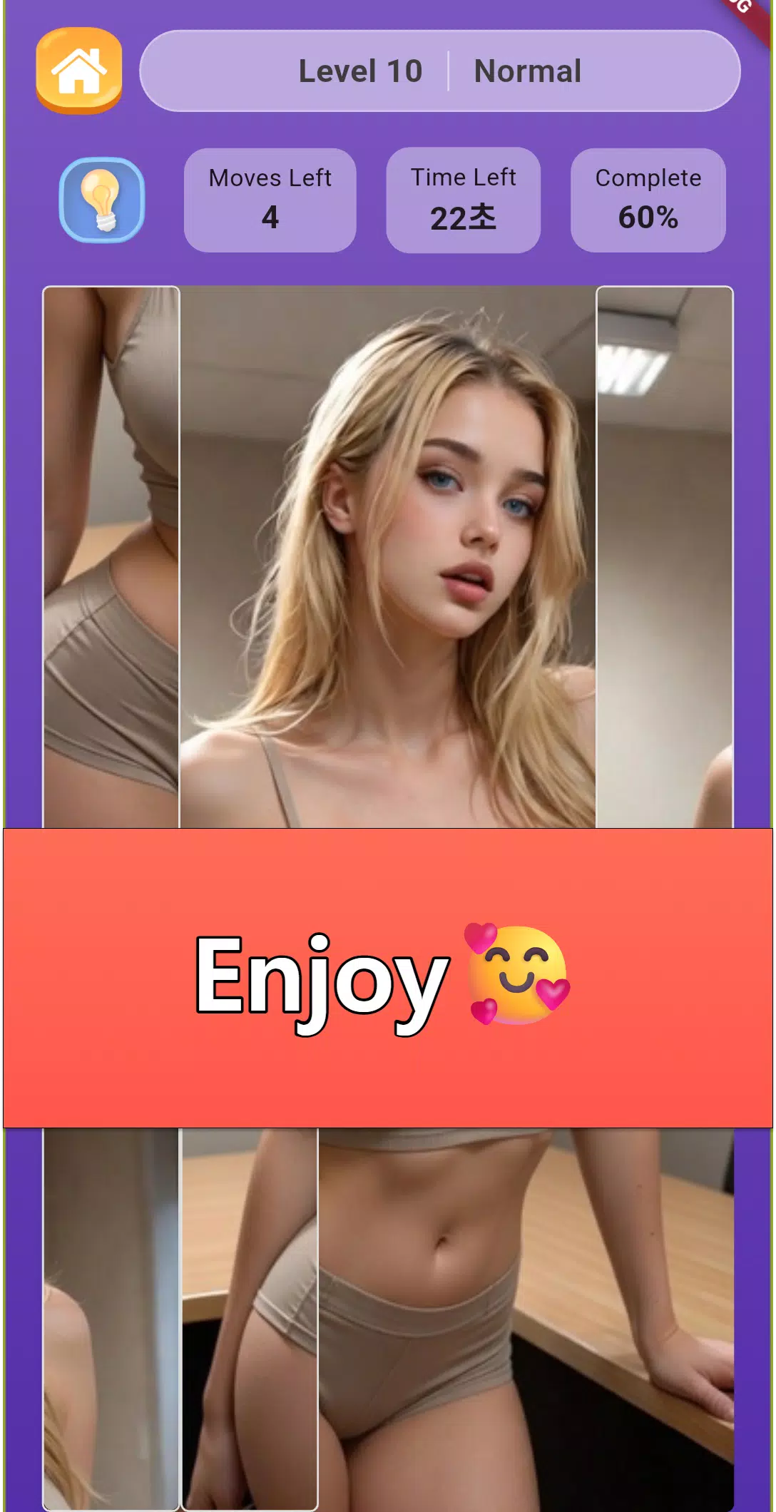 Sexy Photo Grid Puzzle Game screenshot 5