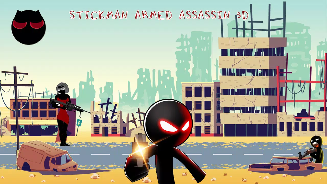 Stickman Armed Assassin 3D screenshot 1