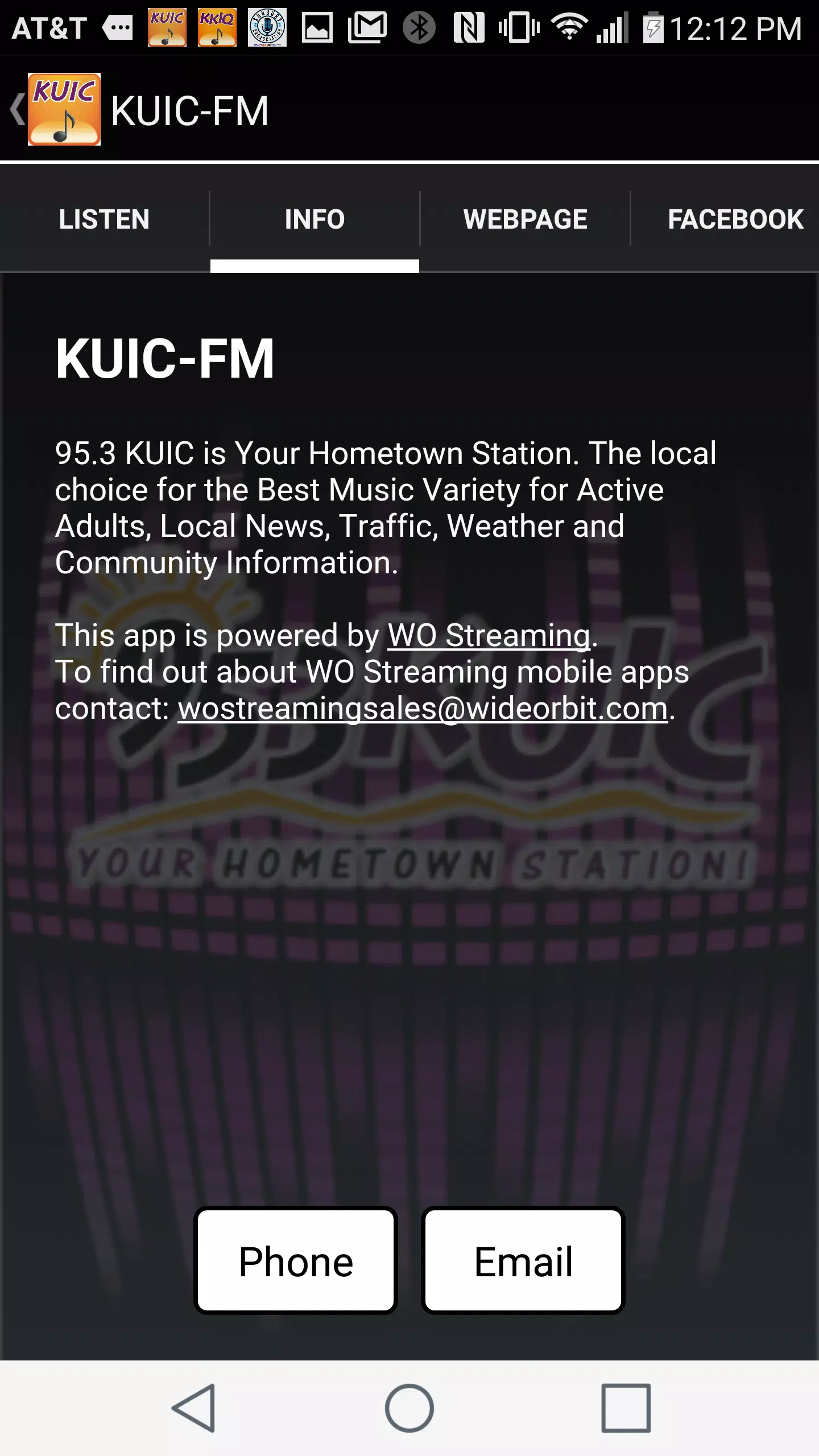 KUIC Mobile Music screenshot 2