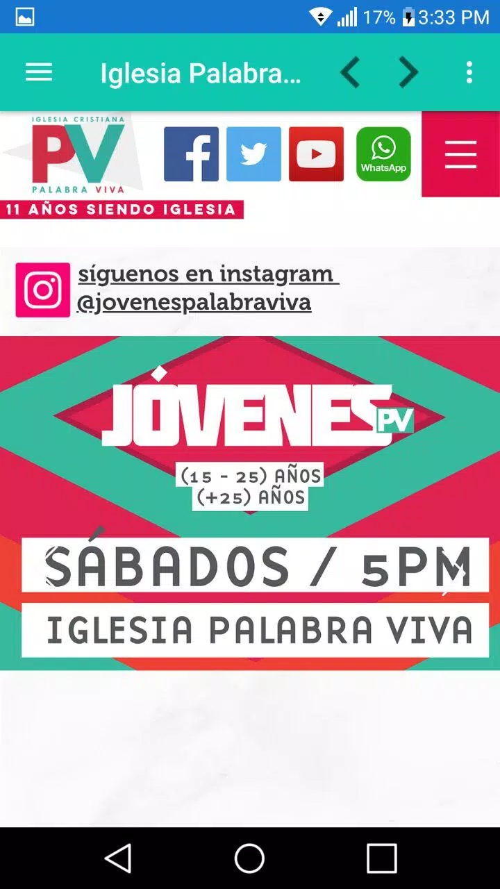 Iglesia Palabra Viva screenshot 1