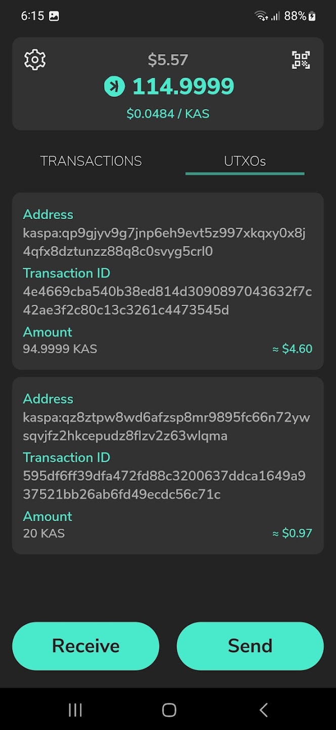 Kaspium screenshot 2