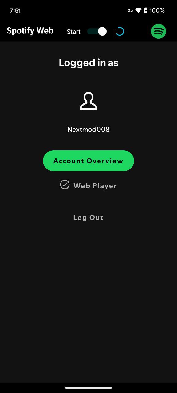 Spotify Web screenshot 1
