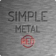 카카오톡테마 - 심플, Metal Red APK