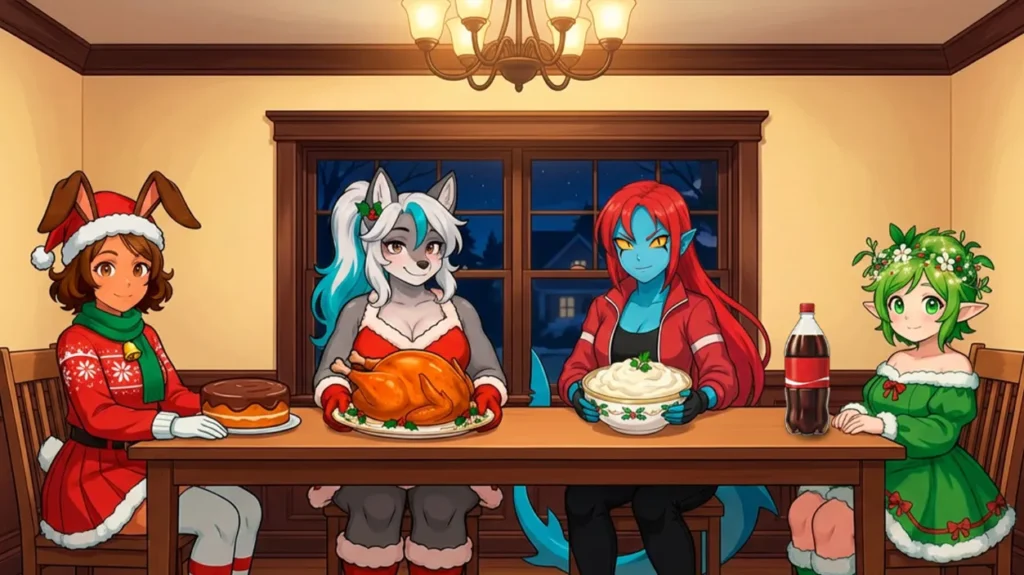 Monster Girl Gym Xxxmas Dinner screenshot 1