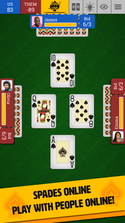 Spades Online: Trickster Cards screenshot 1