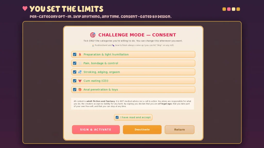 Daisy — A Playable Faproulette screenshot 1