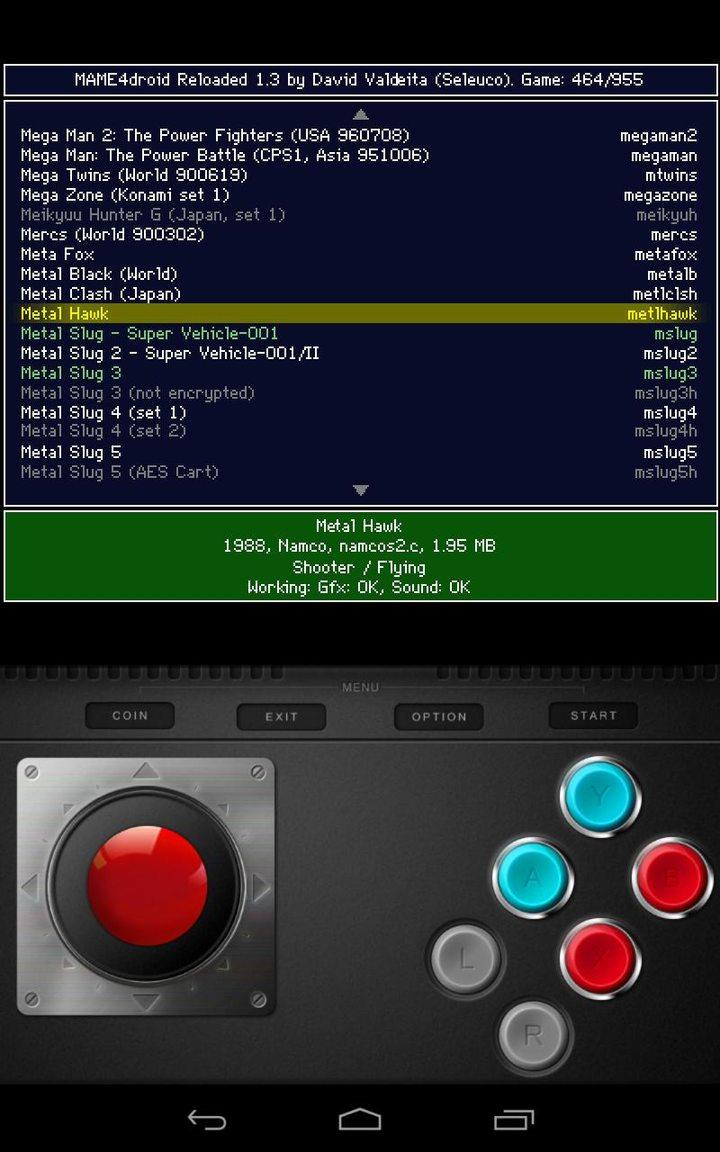 MAME4droid (0.139u1) screenshot 2