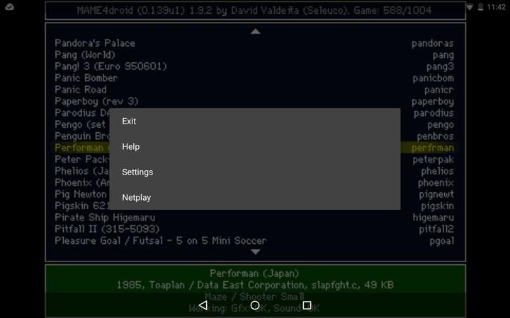 MAME4droid (0.139u1) screenshot 4