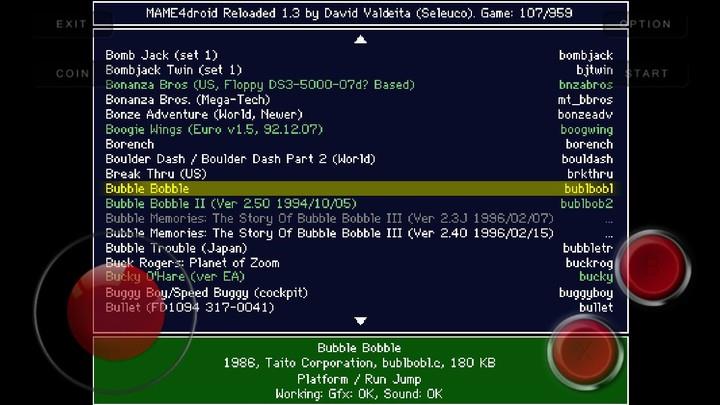 MAME4droid (0.139u1) screenshot 1