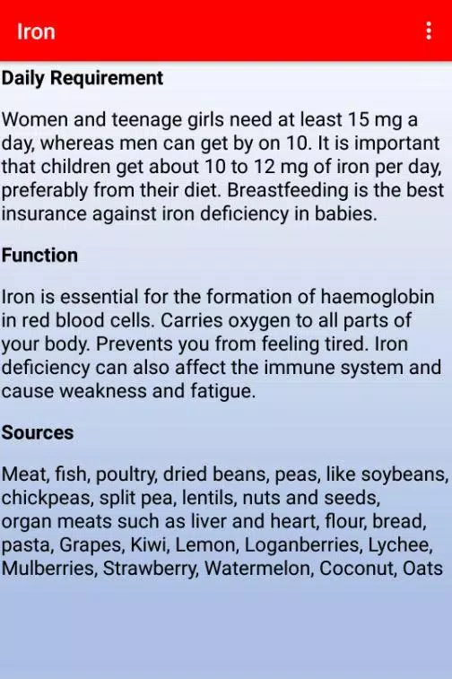 Nutrition and food screenshot 7