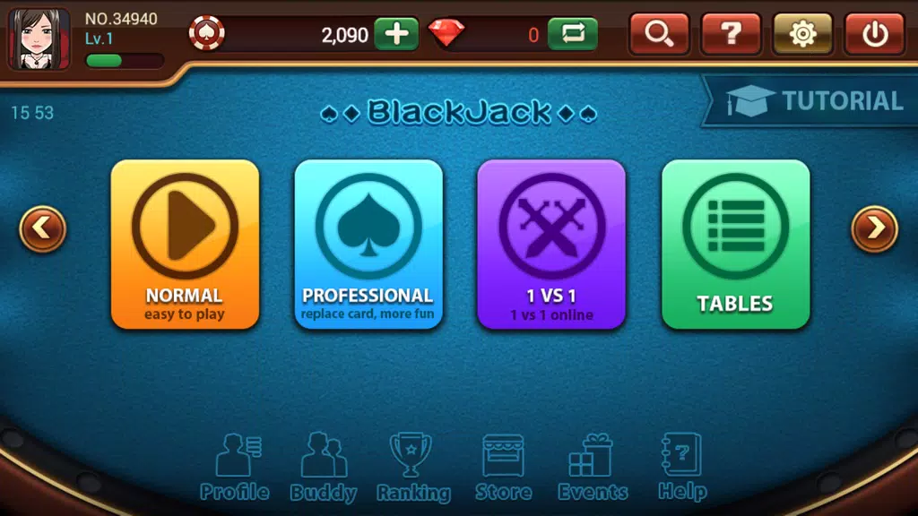 Happy BlackJack screenshot 1
