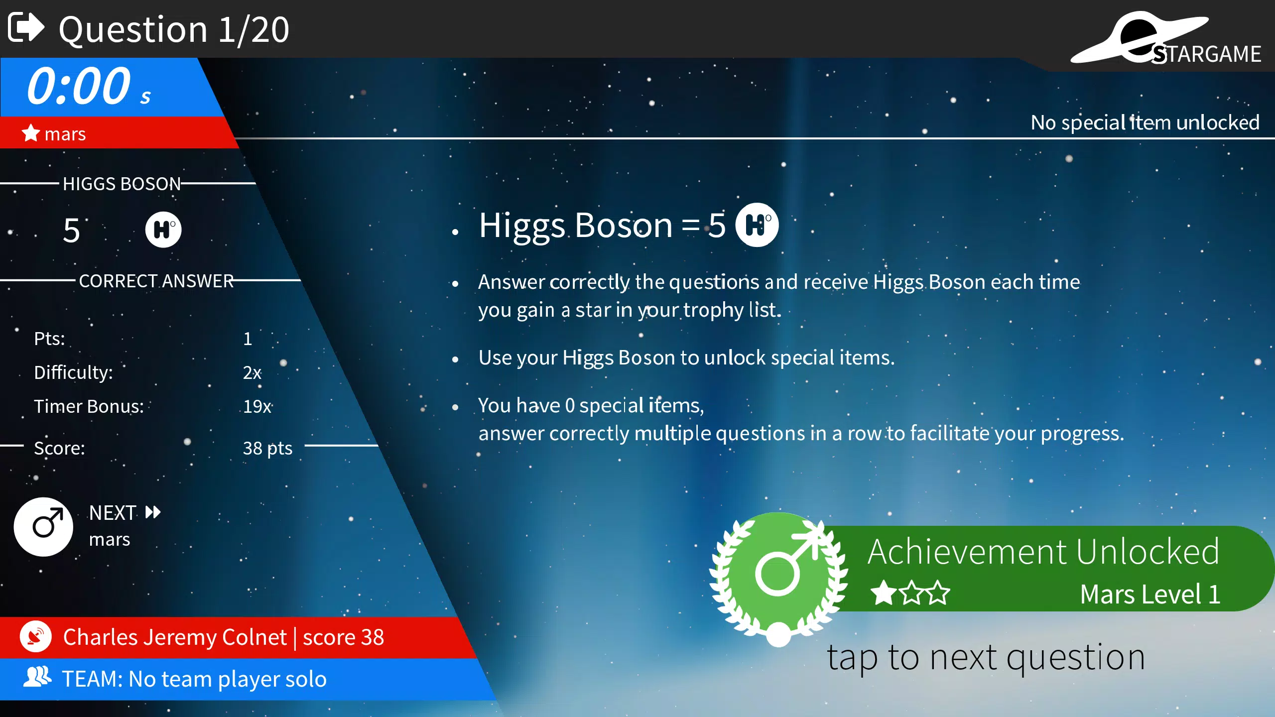 Stargame quiz screenshot 4