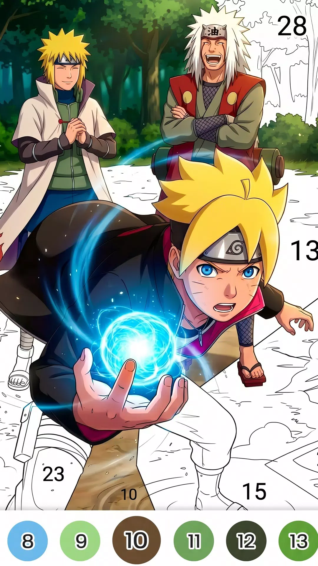 Color Fan Anime Coloring Book screenshot 3