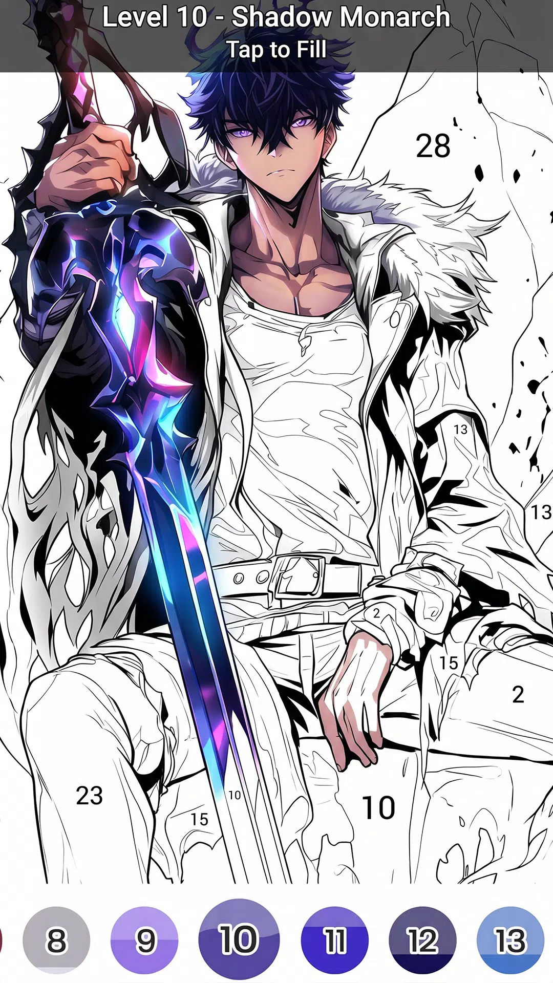 Color Fan Anime Coloring Book screenshot 7
