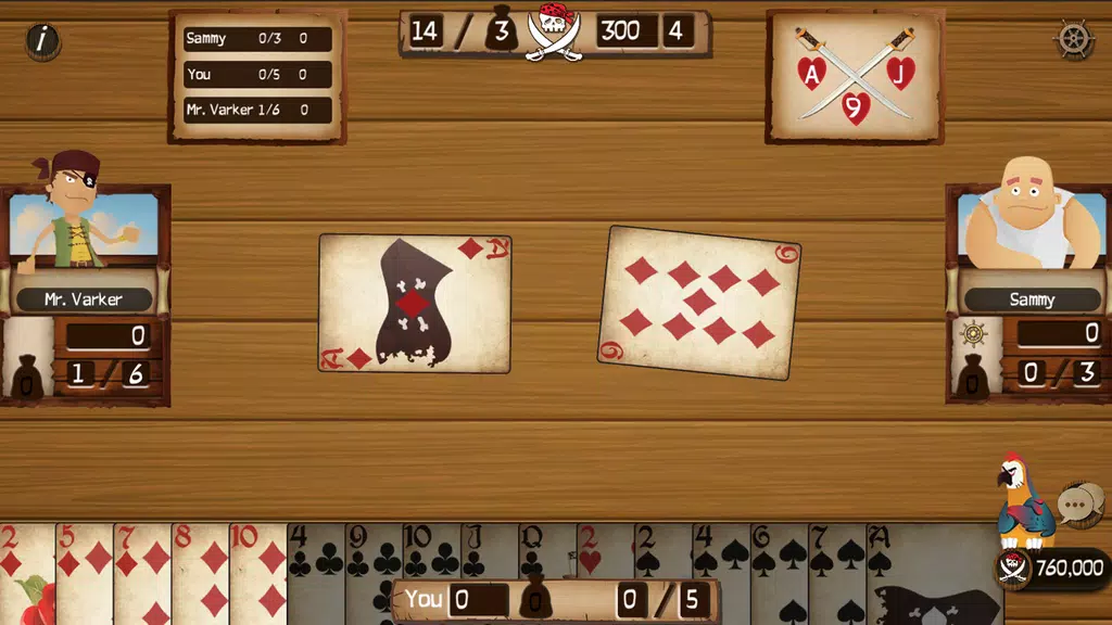 Spades Cutthroat Pirates screenshot 2