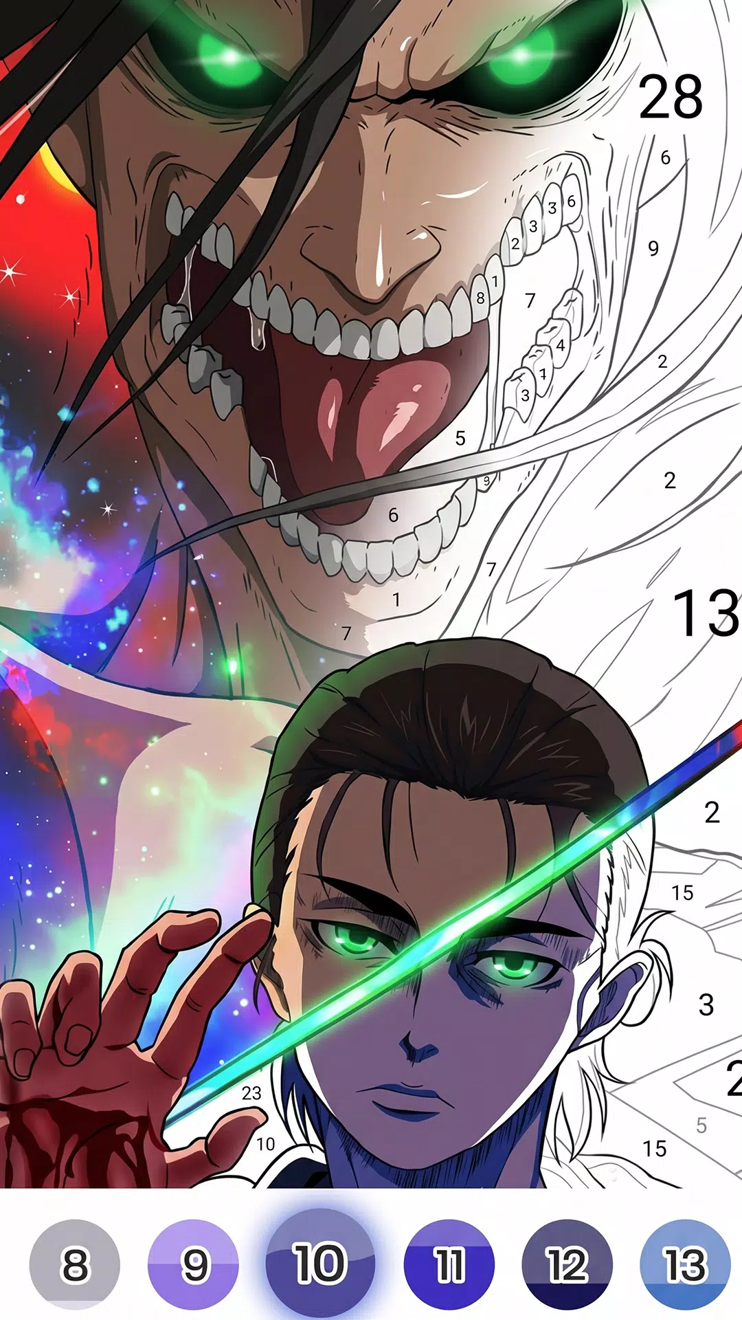 Color Fan Anime Coloring Book screenshot 6