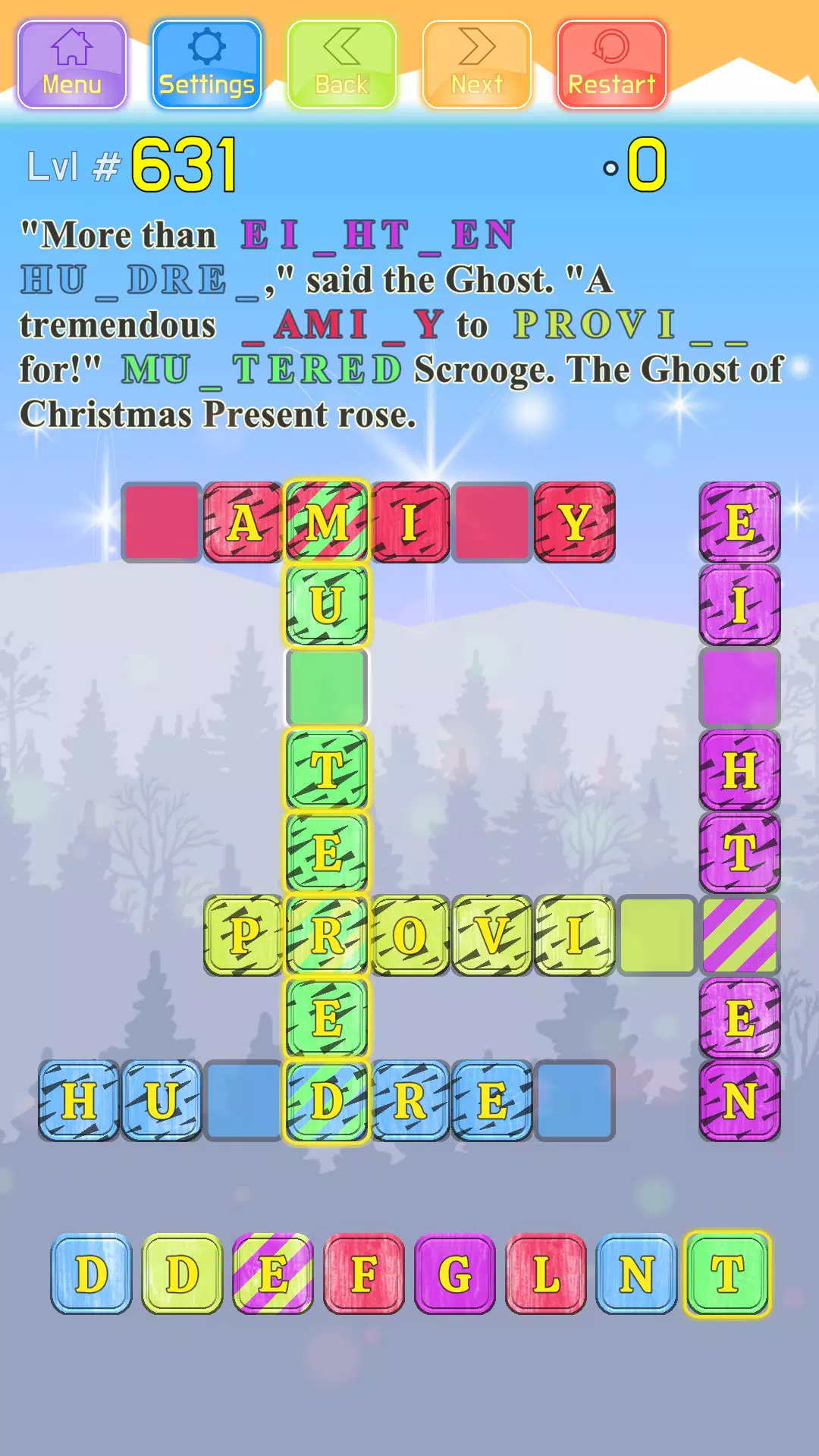 Christmas Carol Crossword screenshot 8