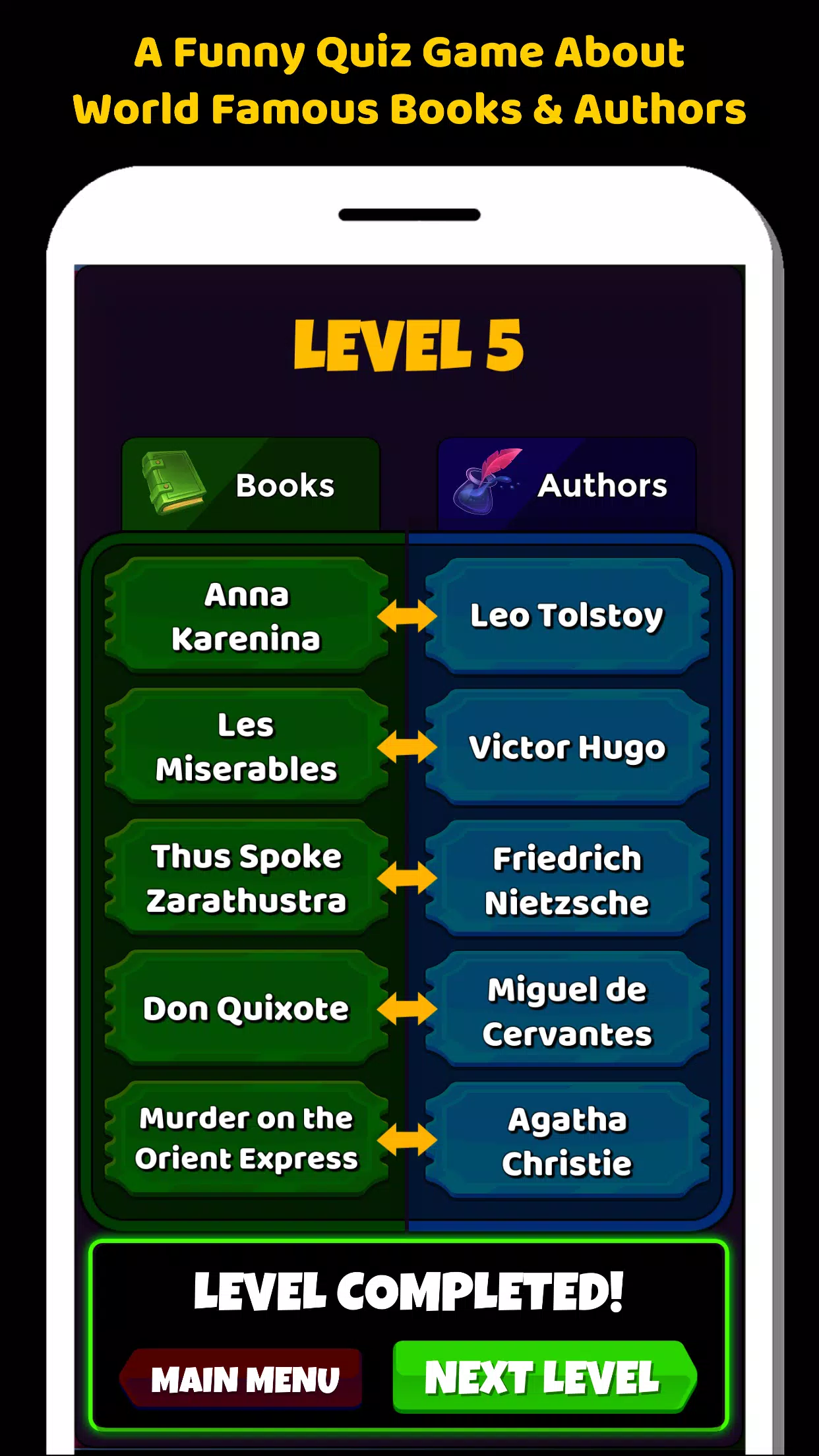 Books And Authors Quiz Game screenshot 2